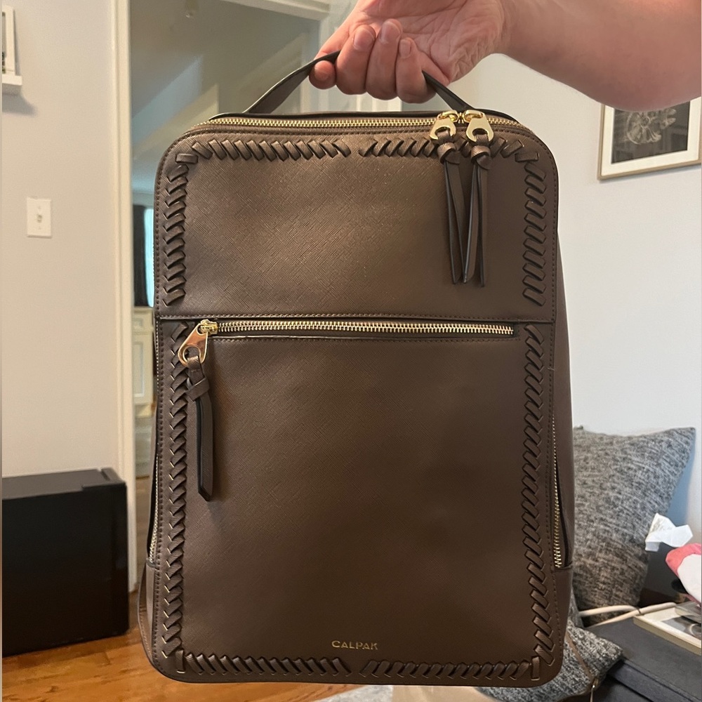 Calpak Kaya Laptop Backpack in Mocha, Gently Used